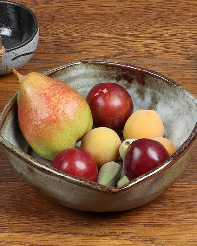 Olive Green Square Ceramic Bowl