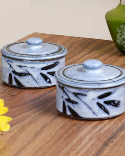 Light Blue Ceramic Trinket Box | Set Of 2