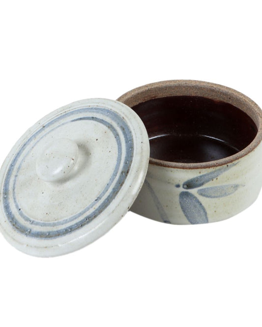 White & Blue Ceramic Trinket Box | Set Of 2
