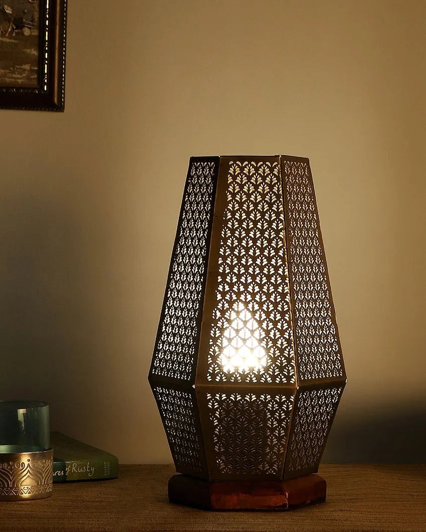 Niharika Ambient Table Lamp With Wooden Base