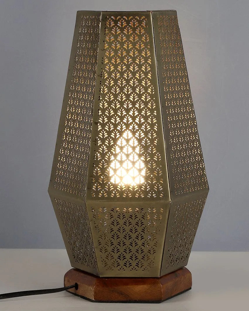 Niharika Ambient Table Lamp With Wooden Base