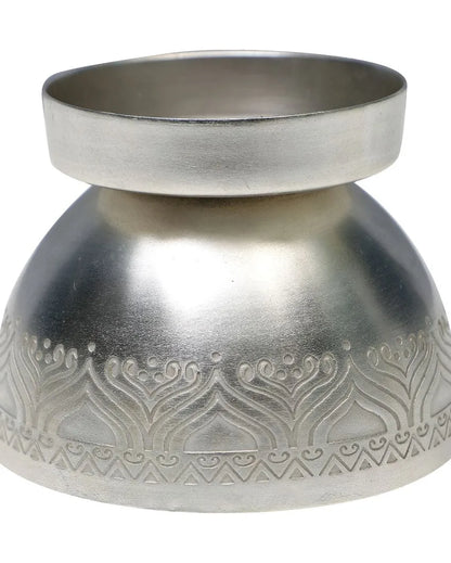 Utsav Silver Plated Candle Stand