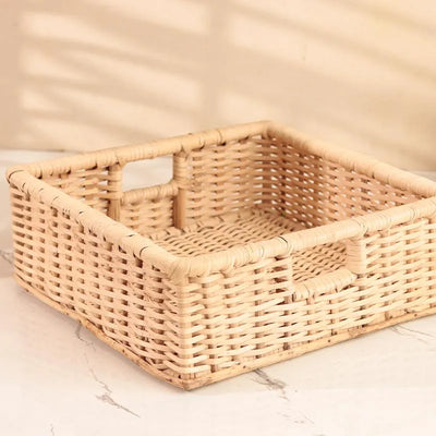 Joe Cane Handwoven Tray | 14 Inch, 21 x 12 Inch 21 x 12 Inch