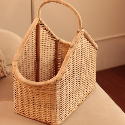 Handcrafted Wicker Rattan Laundry Basket | 40 Inches Default Title
