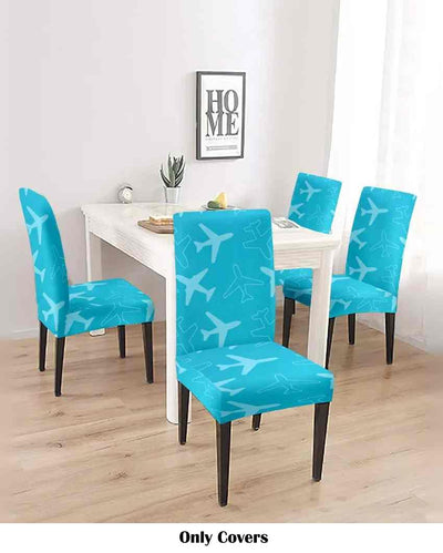 Blue Printed Chair Covers | 18 x 18 inches