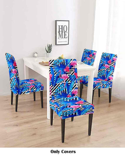 Blue and Pink Printed Chair Covers | 18 x 18 inches