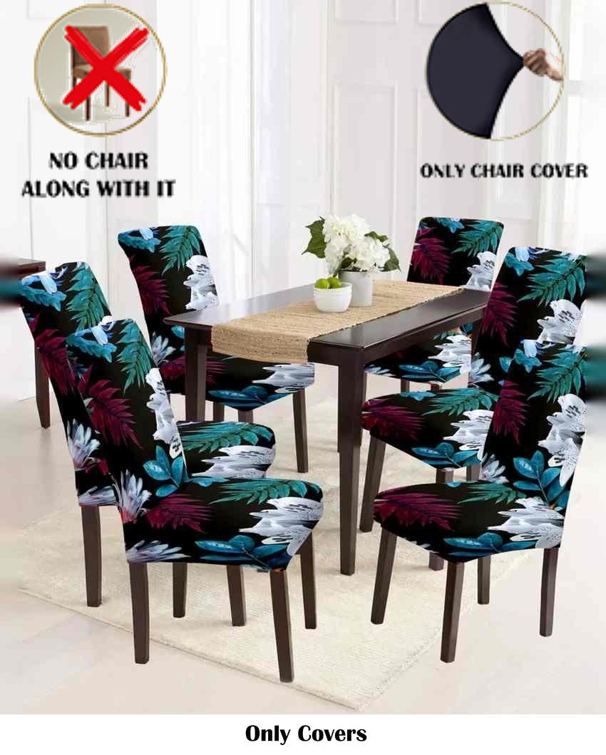 ONLY CHAIR COVER | Leaf Print Chair Covers | 18 x 18 inches