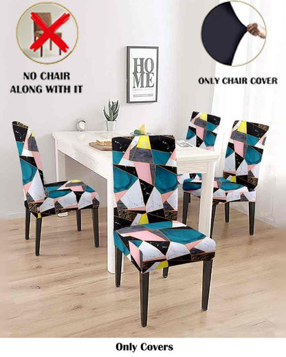 ONLY CHAIR COVER | Geometric Printed Chair Covers | 18 x 18 inches