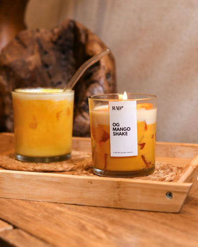 Og Mango Shake Jar Scented Candle | 7.6 x 8.9 cm / 3 x 3.5 inches