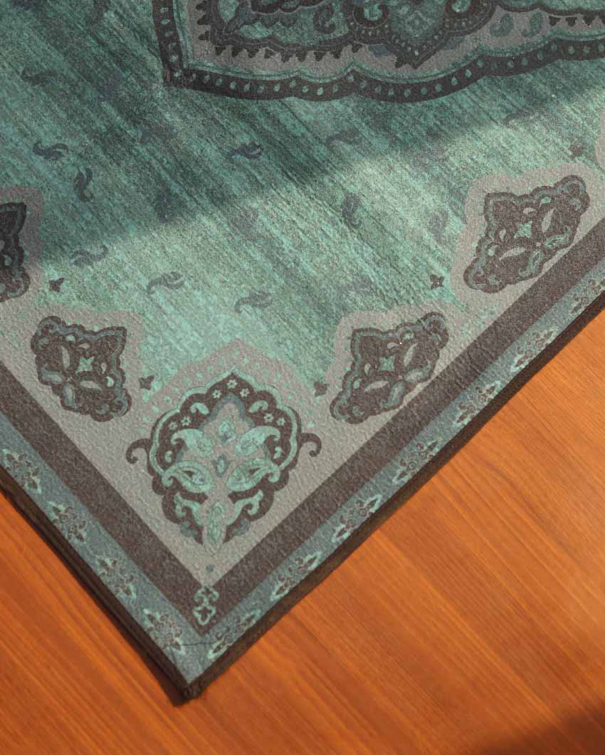 Indian Style Wool Rubber Back Carpet | 5 X 3 Ft
