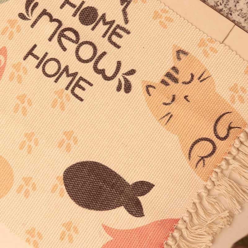 Meow Pictorial Printed Doormat Default Title