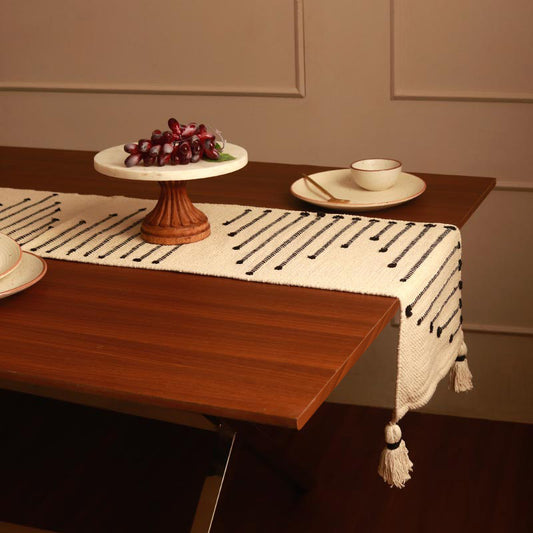 Handmade Rib Design Table Runner | 13x72 Inches