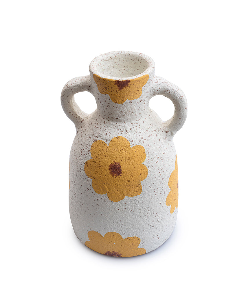 Sunflower Magic Terracotta Vase | 6 x 10 inches