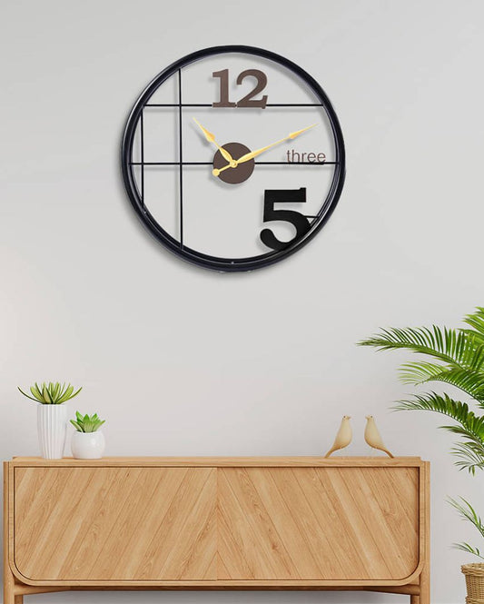 Handmade Unique Black Wall Clock