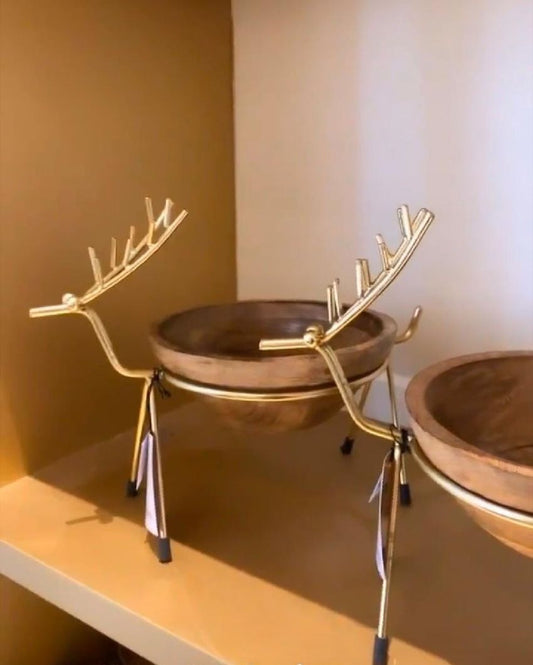 Deer Design Serving Bowl | 6 x 6 inches