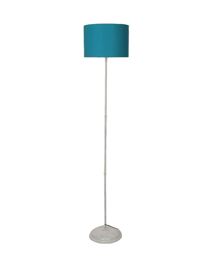 Uplifted Foldable Design Iron Stand Floor Lamp with Cotton Shade | Bulb Not Included | 12 x 57 inches