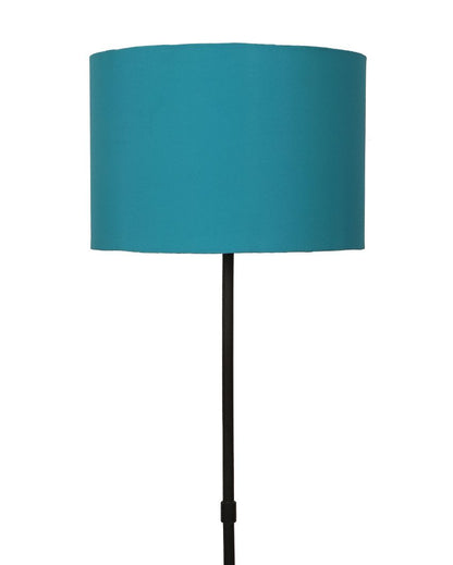 Elegant Design Foldable Iron Floor Lamp with Cotton Shade | Bulb Not Included | 12 x 57 inches