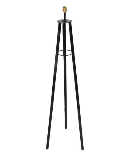 Tripod Design Foldable Iron Floor Lamp with Jute Shade | Bulb Not Included | 12 x 12 x 50 inches