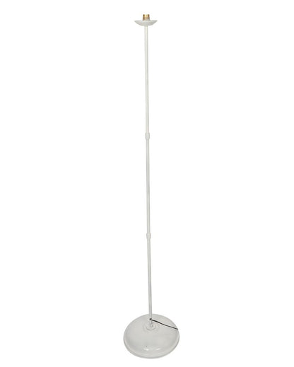 Uplifted Foldable Design Iron Stand Floor Lamp with Cotton Shade | Bulb Not Included | 12 x 57 inches