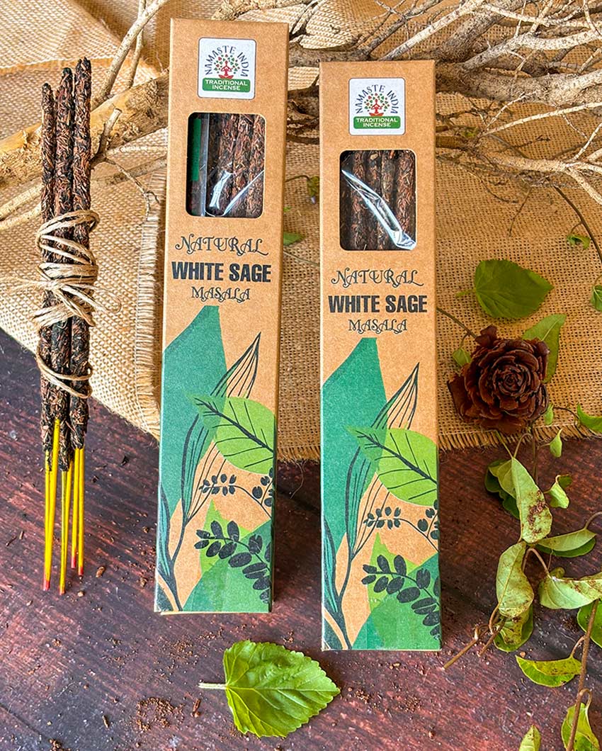 White Sage Smudge Incense Traditional Purification for Cleansing | Set of 3 | 21 inches