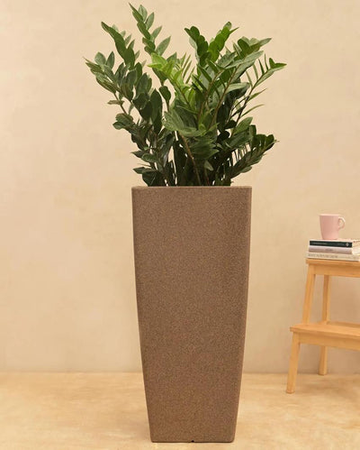 Paris Large Plastic Planter | 30 inch Brown