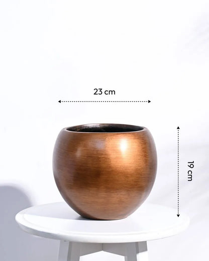 Vase Ball Retro Gold Planter | Multiple Sizes