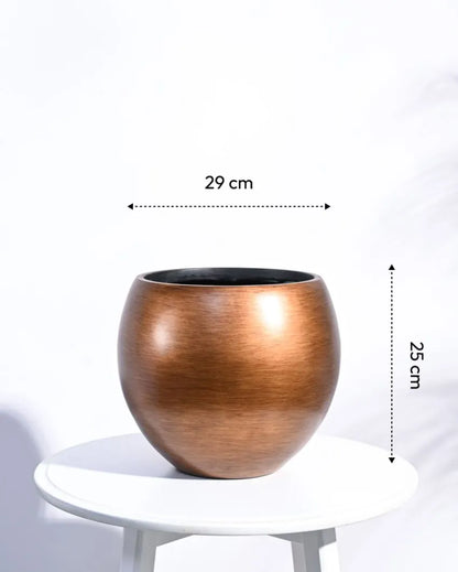 Vase Ball Retro Gold Planter | Multiple Sizes