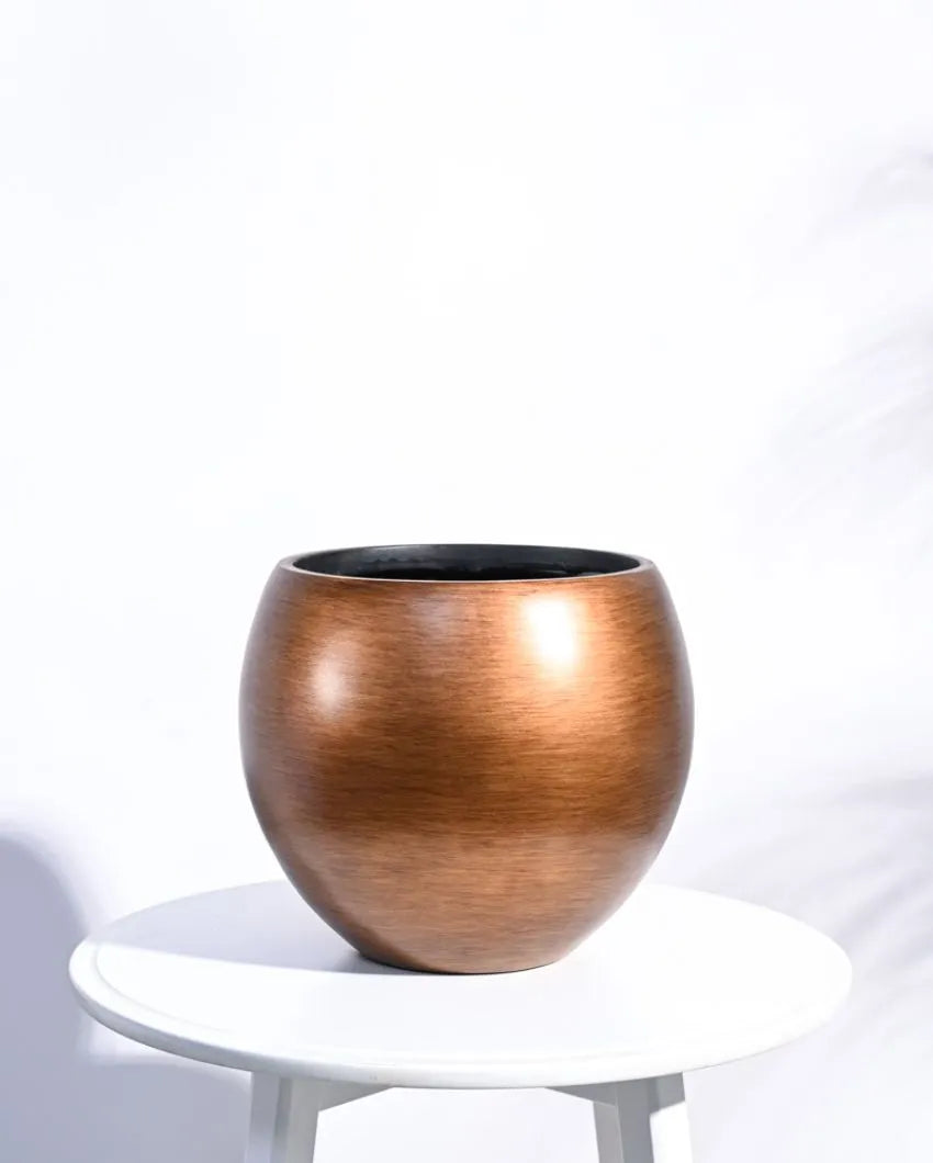 Vase Ball Retro Gold Planter | Multiple Sizes