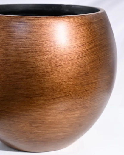 Vase Ball Retro Gold Planter | Multiple Sizes