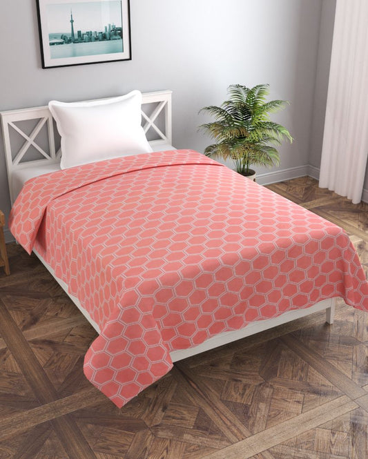 Pink Soft Glace Cotton Duvet Cover