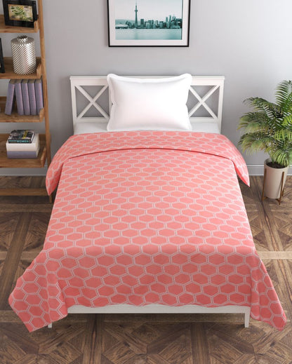 Pink Soft Glace Cotton Duvet Cover