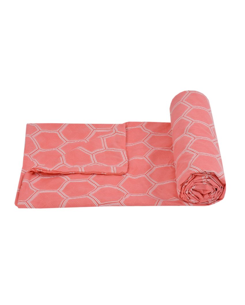 Pink Soft Glace Cotton Duvet Cover