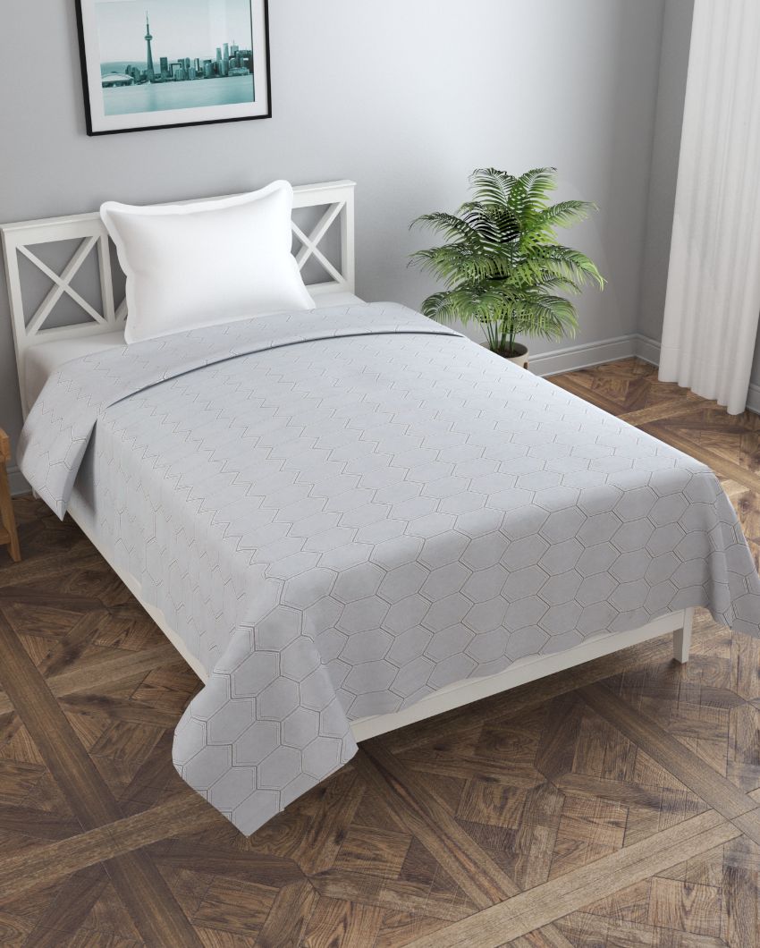 Grey Timeless Glace Cotton Duvet Cover