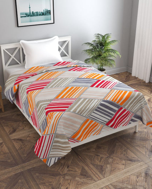 Artful Luxury Printed Glace Cotton Duvet Cover