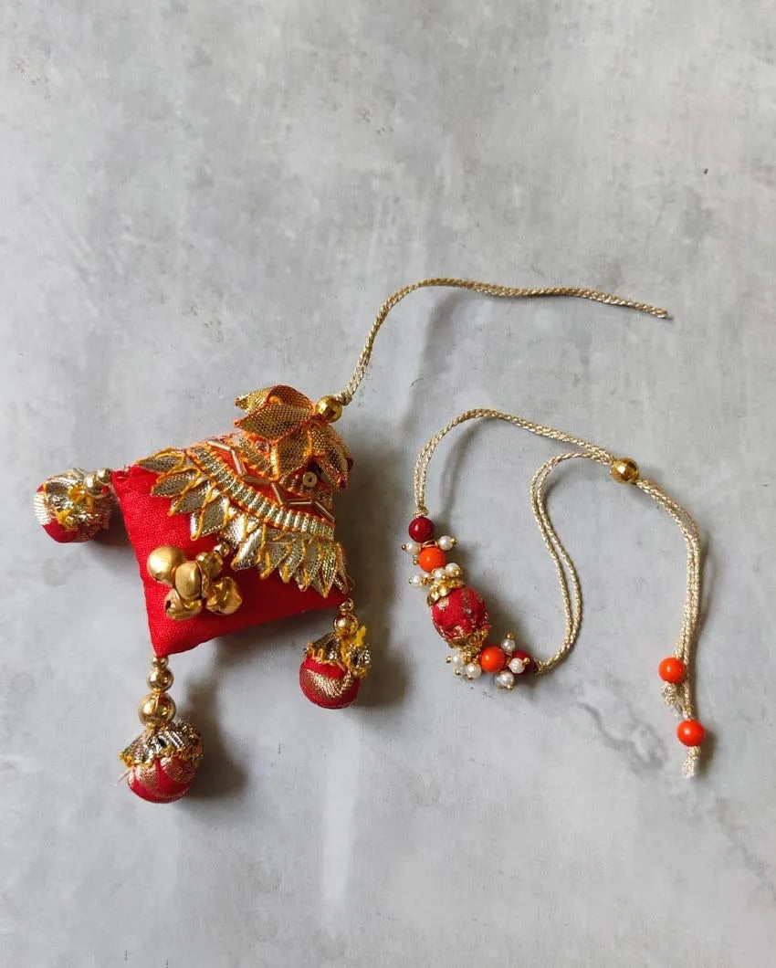 Noor Gota Patti Rakhi & Lumba Set