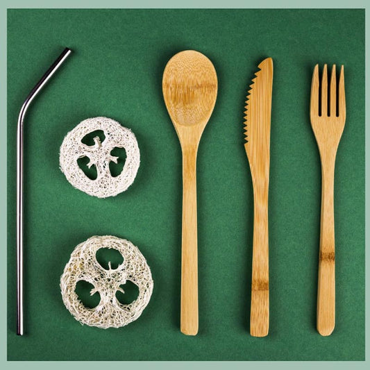Bamboo Travel Cutlery Set Default Title