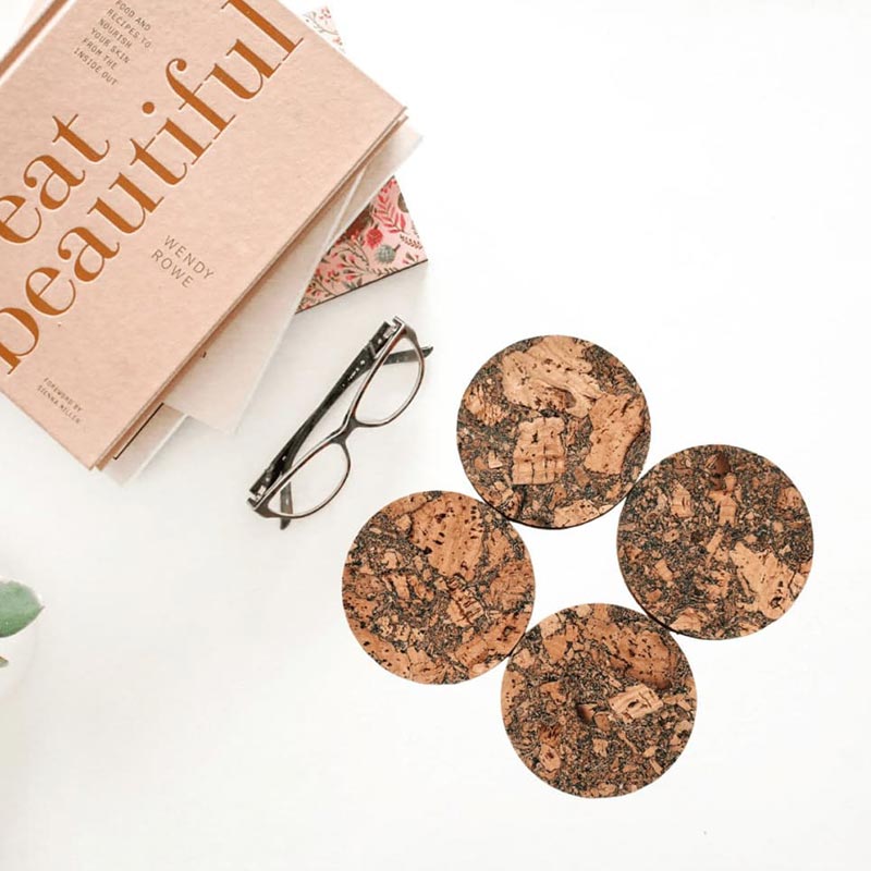 Quirky Cork Coasters | Set of 6 Default Title