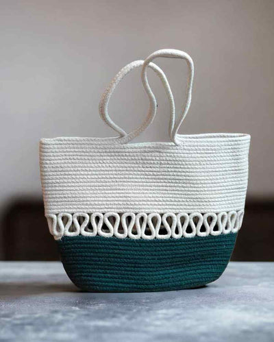 Sophisticated Designer Cotton Rope Bag