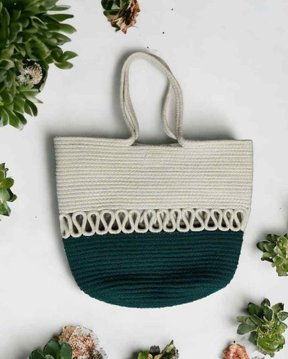 Sophisticated Designer Cotton Rope Bag