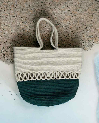 Sophisticated Designer Cotton Rope Bag