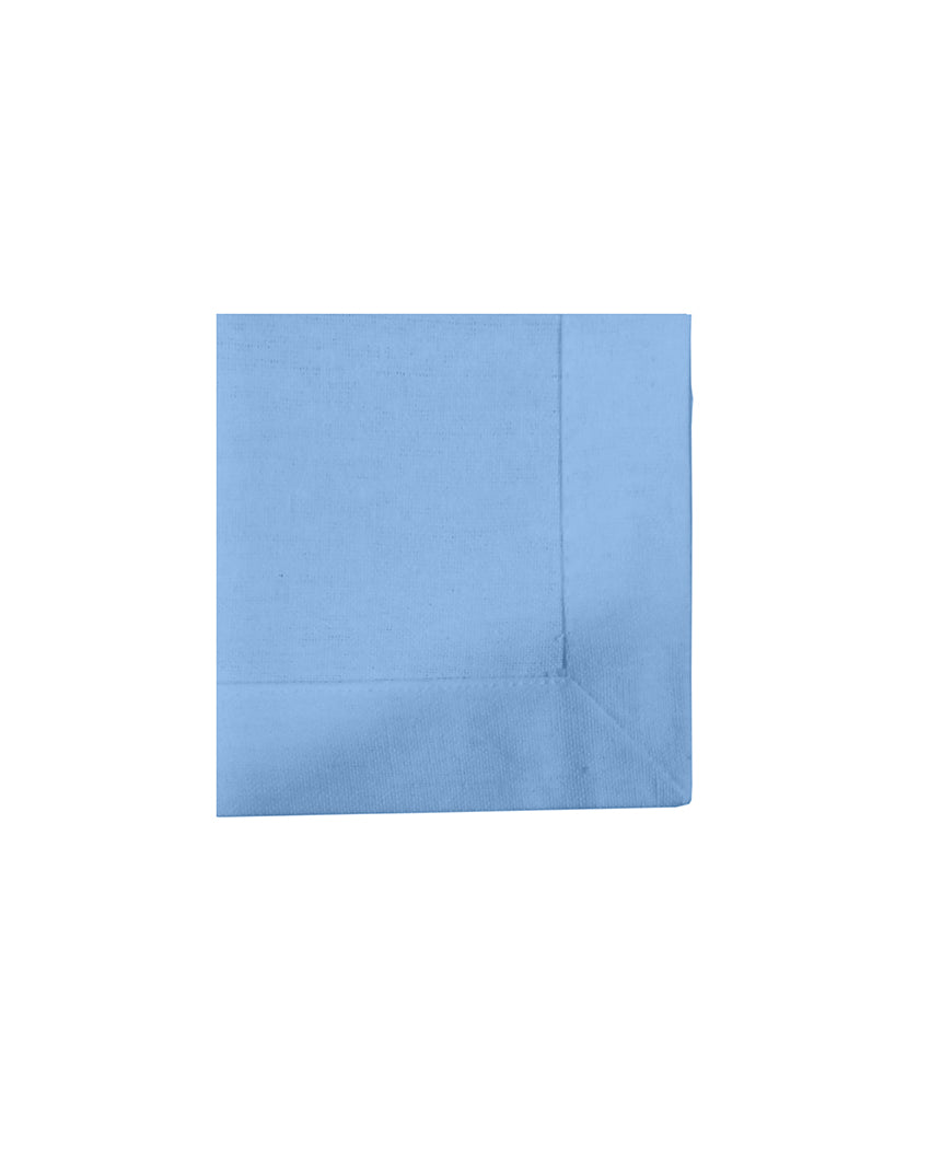 Light Blue Soft Cotton Napkin With Mitted Corners | Set Of 12 | 18 x 18 Inches