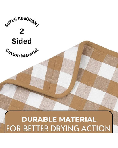 Checks Quilt Dish Drying Mats | Set of 2 | 18 x 24 inches