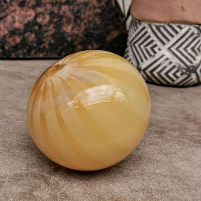 Onion Orb Art Glass Hand Blown Sphere