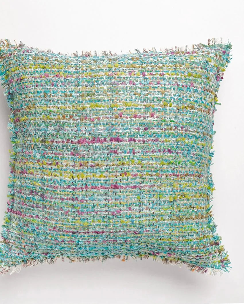 Enlaced Cushion Cover Turquoise