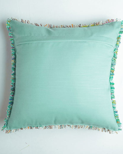 Enlaced Cushion Cover Turquoise