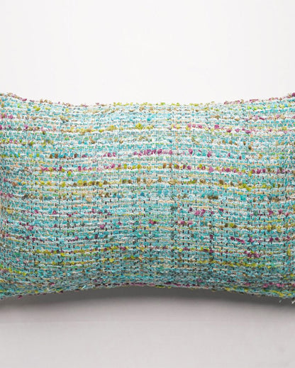 Enlaced Cushion Cover Turquoise