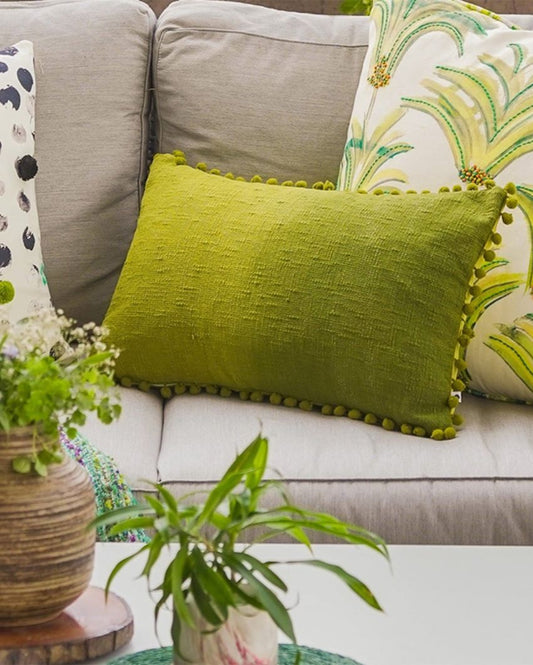 Harmony Cushion Cover Lime Green