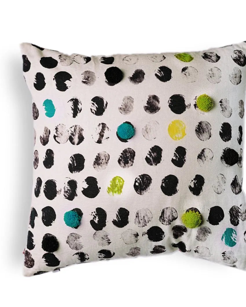 Polka Cushion Cover | 16 x 16 inches