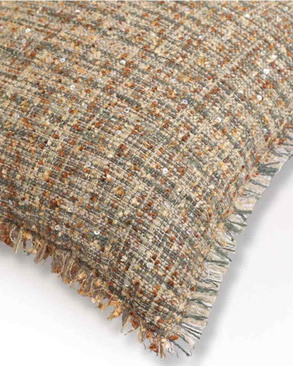 Khwab Handwoven Cotton Neutral Cushion Cover