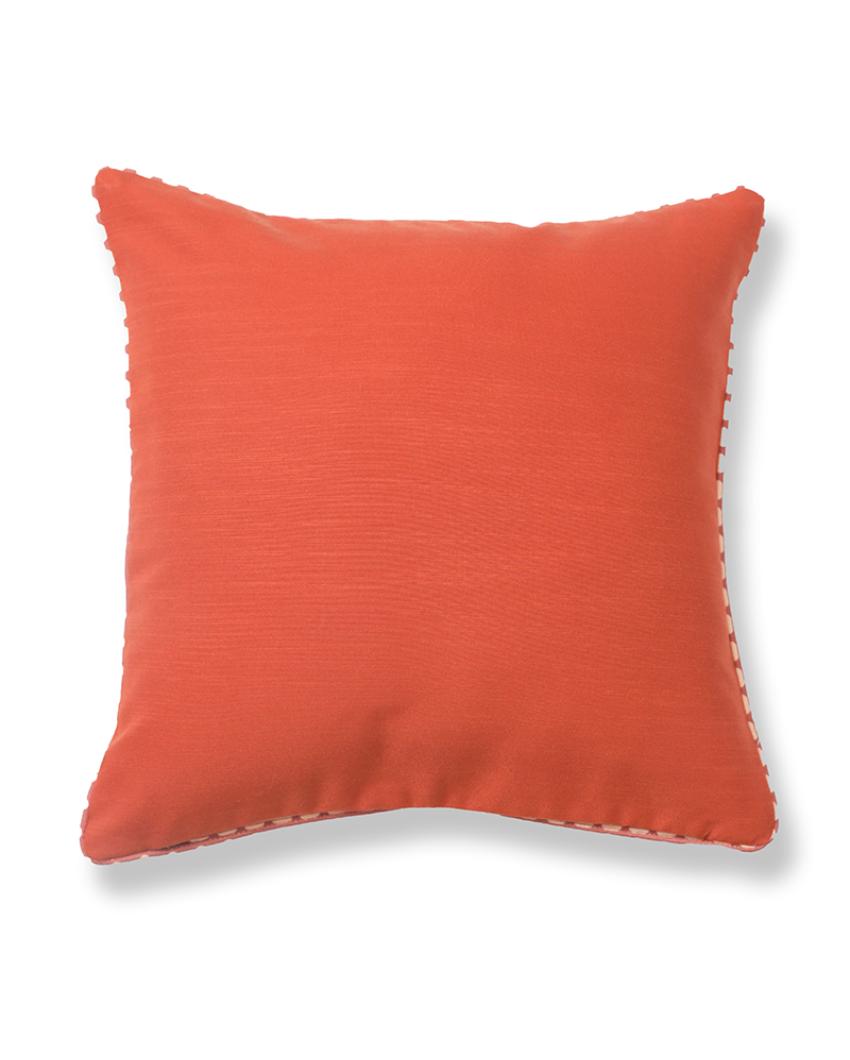 Waadi Chenille Rust Cushion Cover Without Embroidery